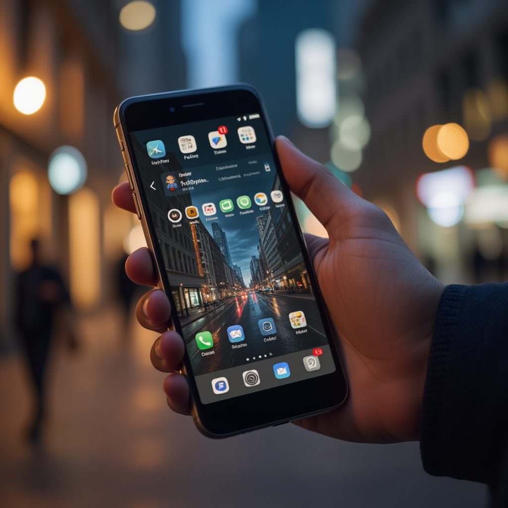 Mobile app development process with UI/UX design wireframes